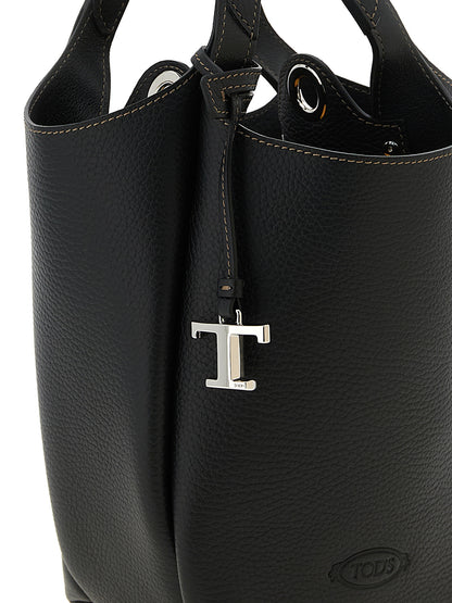 Tod's Schwarze Kalbsleder-Handtasche