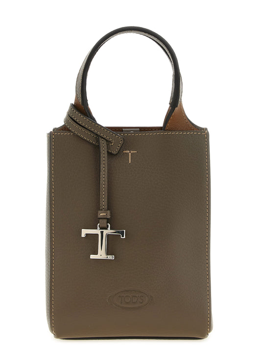Tod's Zweifarbige Kalbsleder-Handtasche