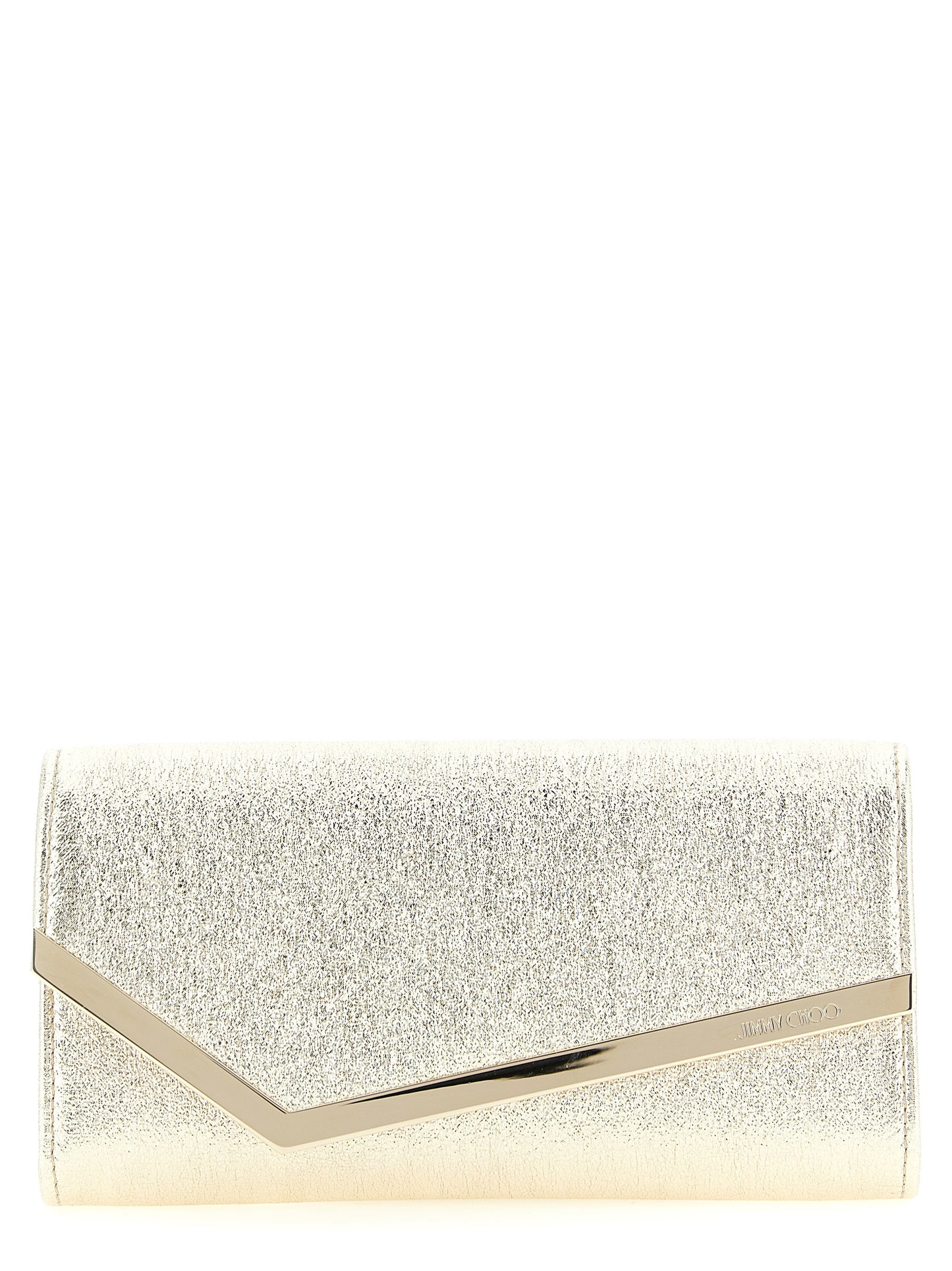 Jimmy Choo Clutch aus Lammleder in Gold