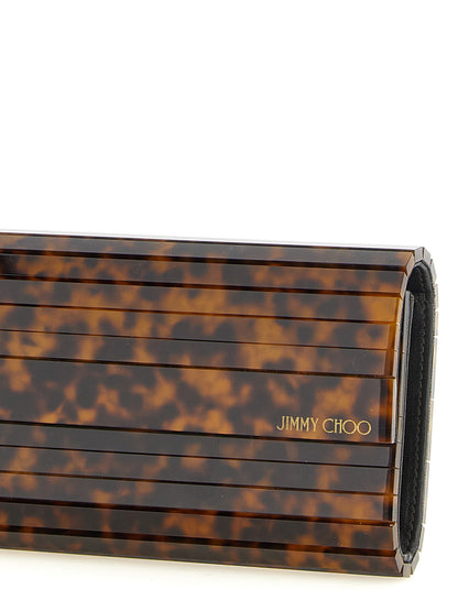 Jimmy Choo Beige Clutch aus Polyester