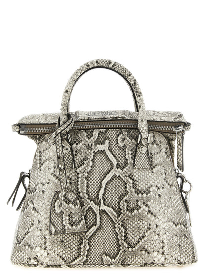 Maison Margiela Graue Umhängetasche aus Ziegenleder