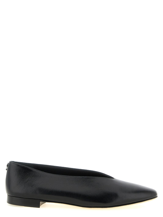 Jimmy Choo Schwarze Ballerinas aus Leder