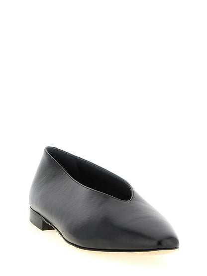 Jimmy Choo Schwarze Ballerinas aus Leder