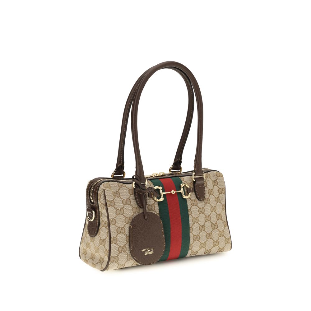 Gucci Beige Stoff-Handtasche