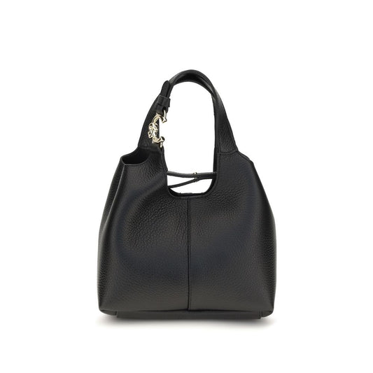 Coccinelle Schwarze Bos Taurus Kalbsleder Schultertasche