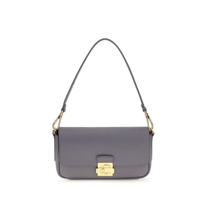 Coccinelle Schultertasche aus blauem Kalbsleder Bos Taurus