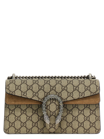Gucci Beigefarbene Kalbshaut Schultertasche