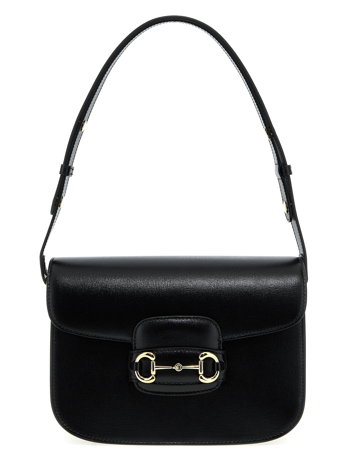 Gucci Schwarze Leder Umhängetasche