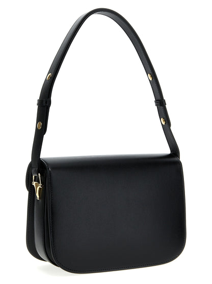 Gucci Schwarze Leder Umhängetasche