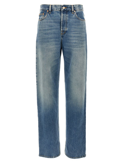 Gucci Blaue Baumwoll-Boyfriend-Jeans