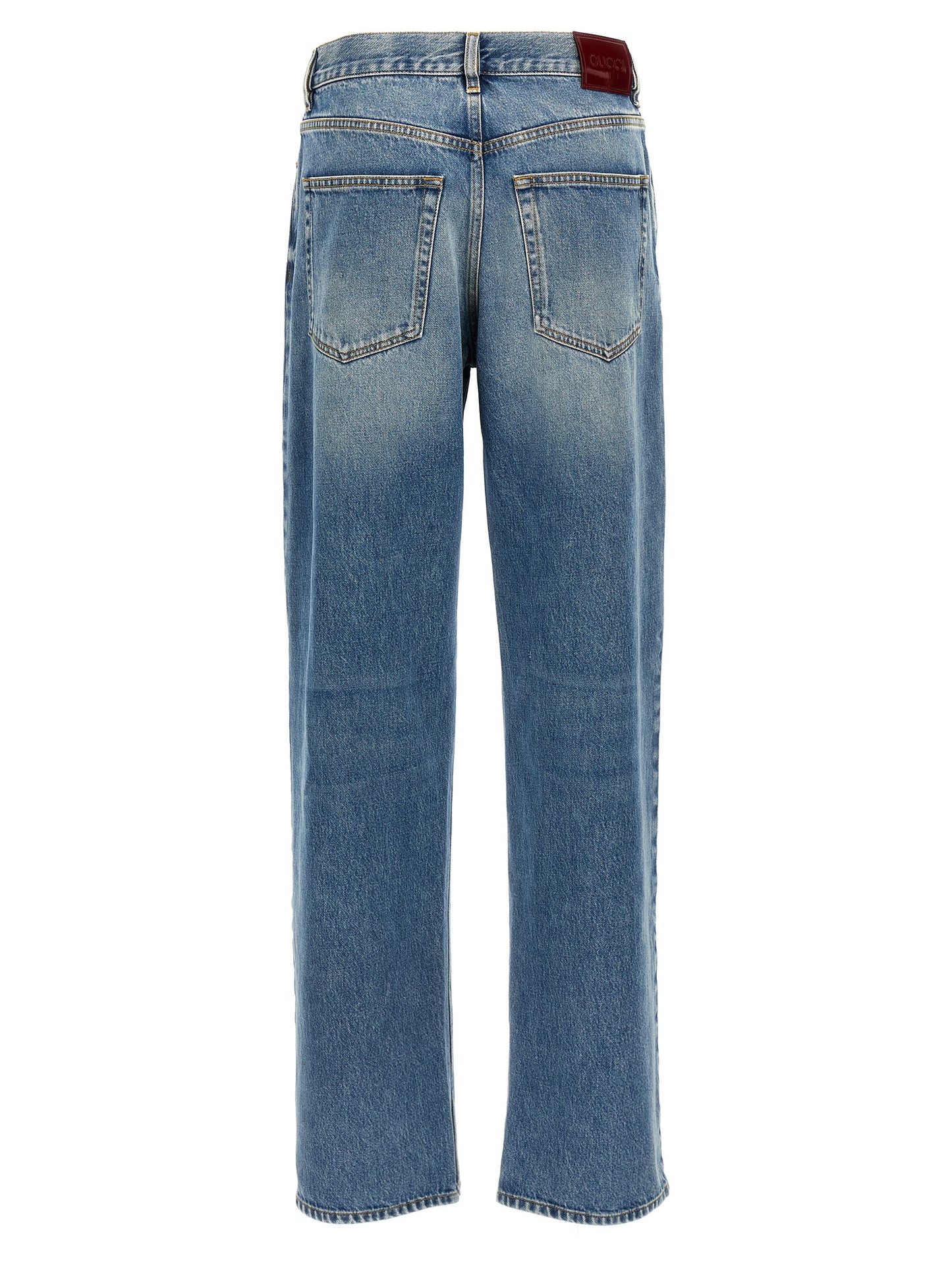 Gucci Blaue Baumwoll-Boyfriend-Jeans