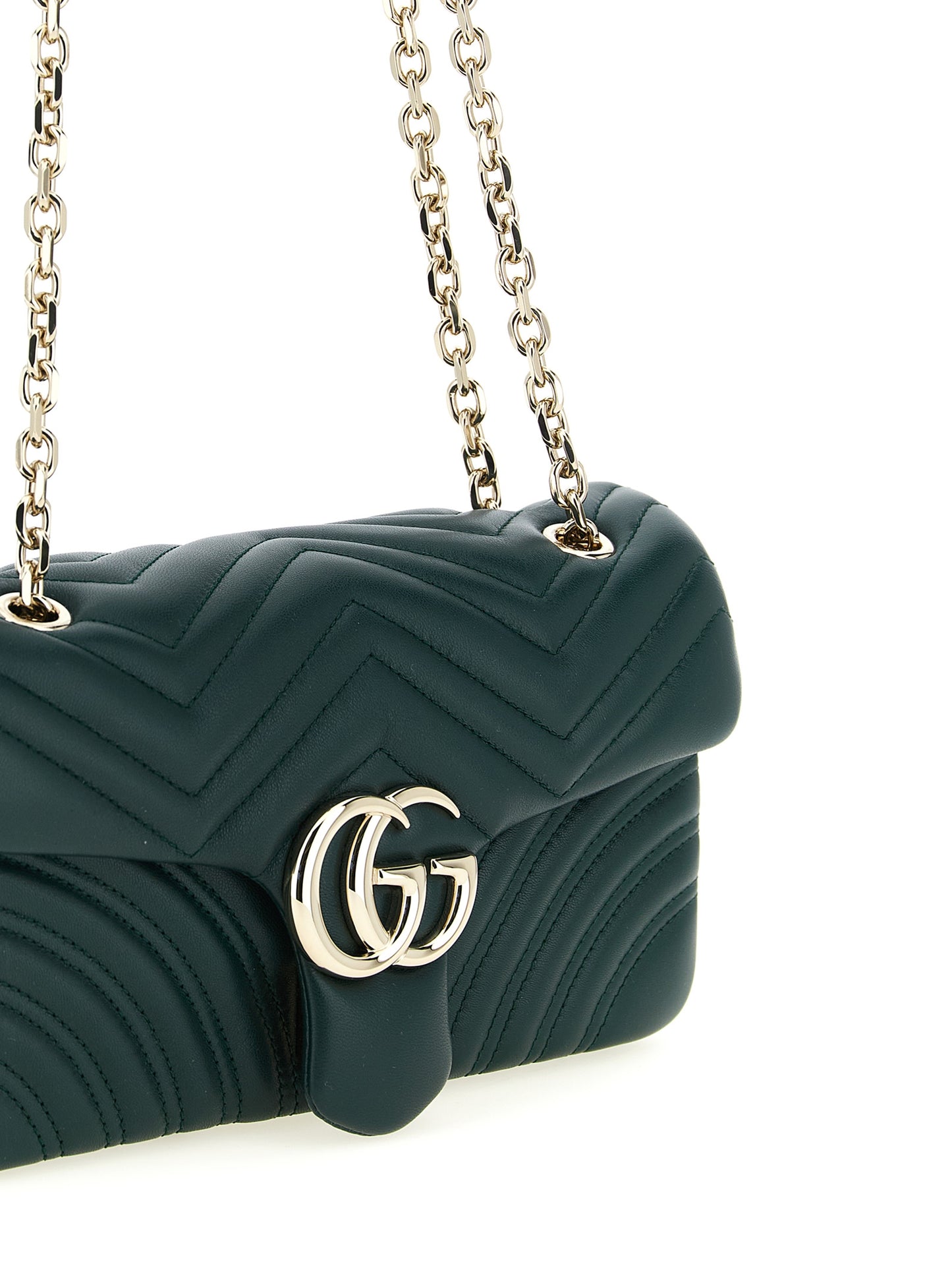 Gucci Schultertasche aus zweifarbigem Lammleder