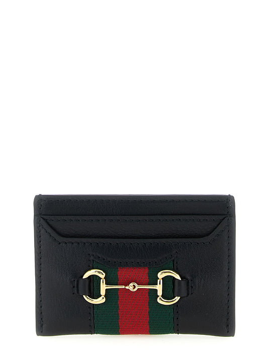 Gucci Schwarzer Kalbsleder-Kartenetui