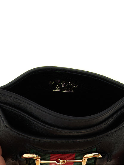 Gucci Schwarzer Kalbsleder-Kartenetui