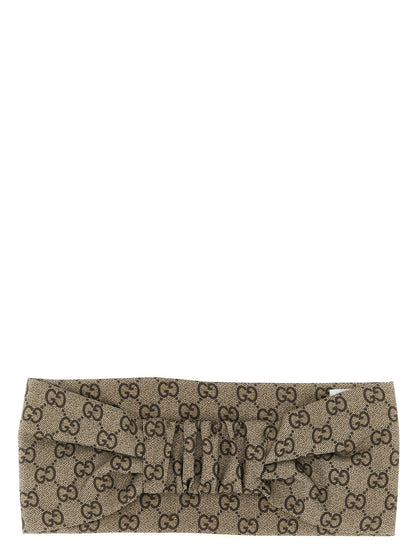 Gucci Beige Seiden-Haarband