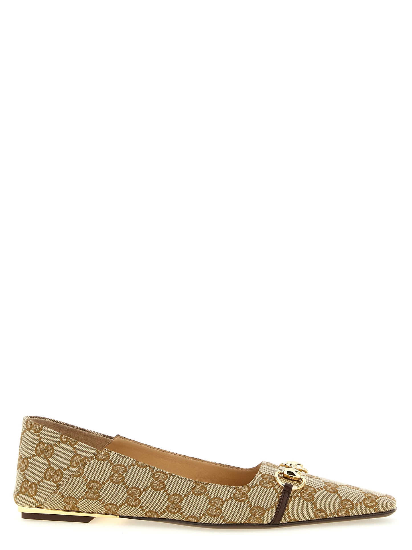 Gucci Beige Polyester Ballerinas