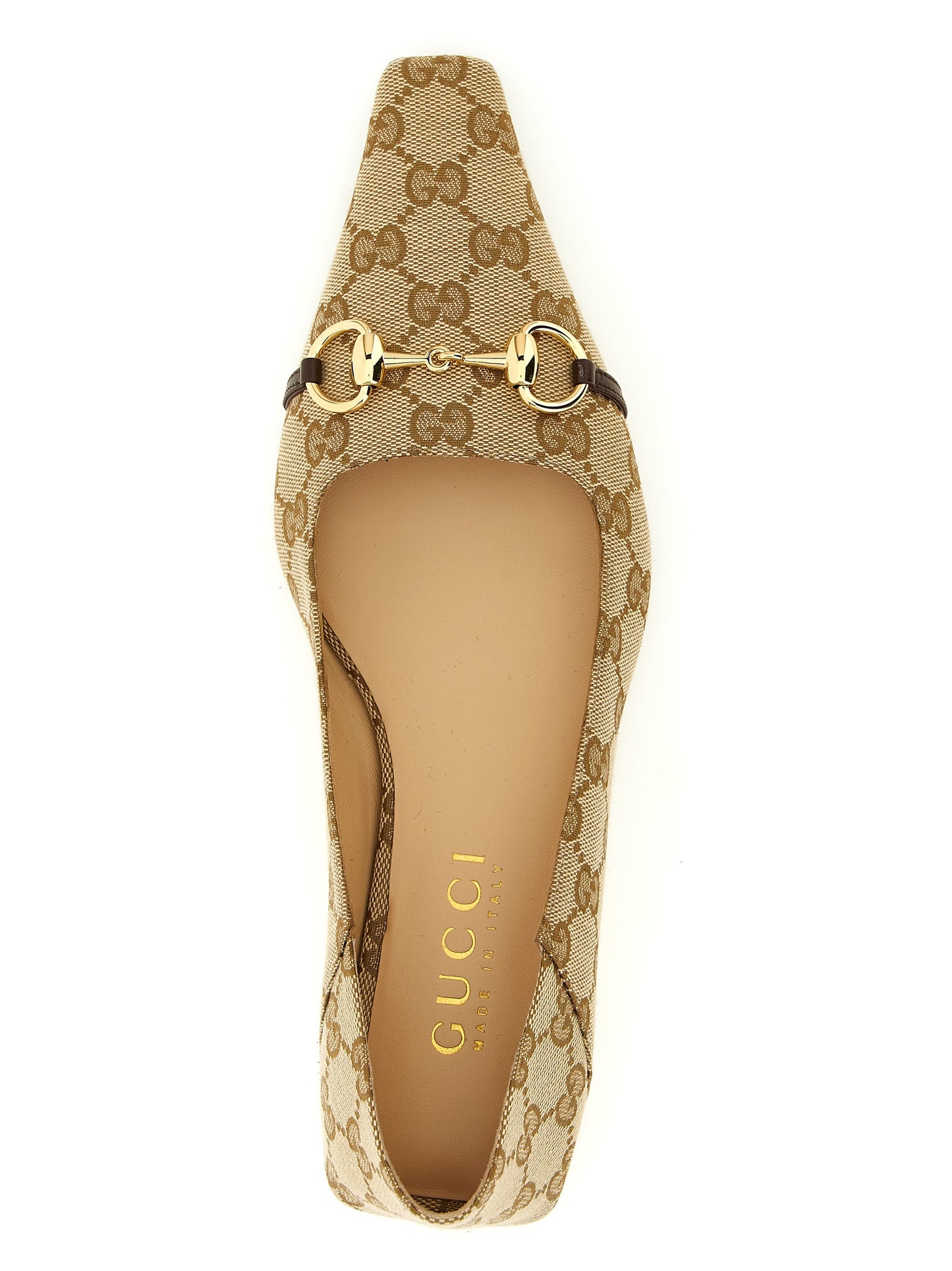 Gucci Beige Polyester Ballerinas