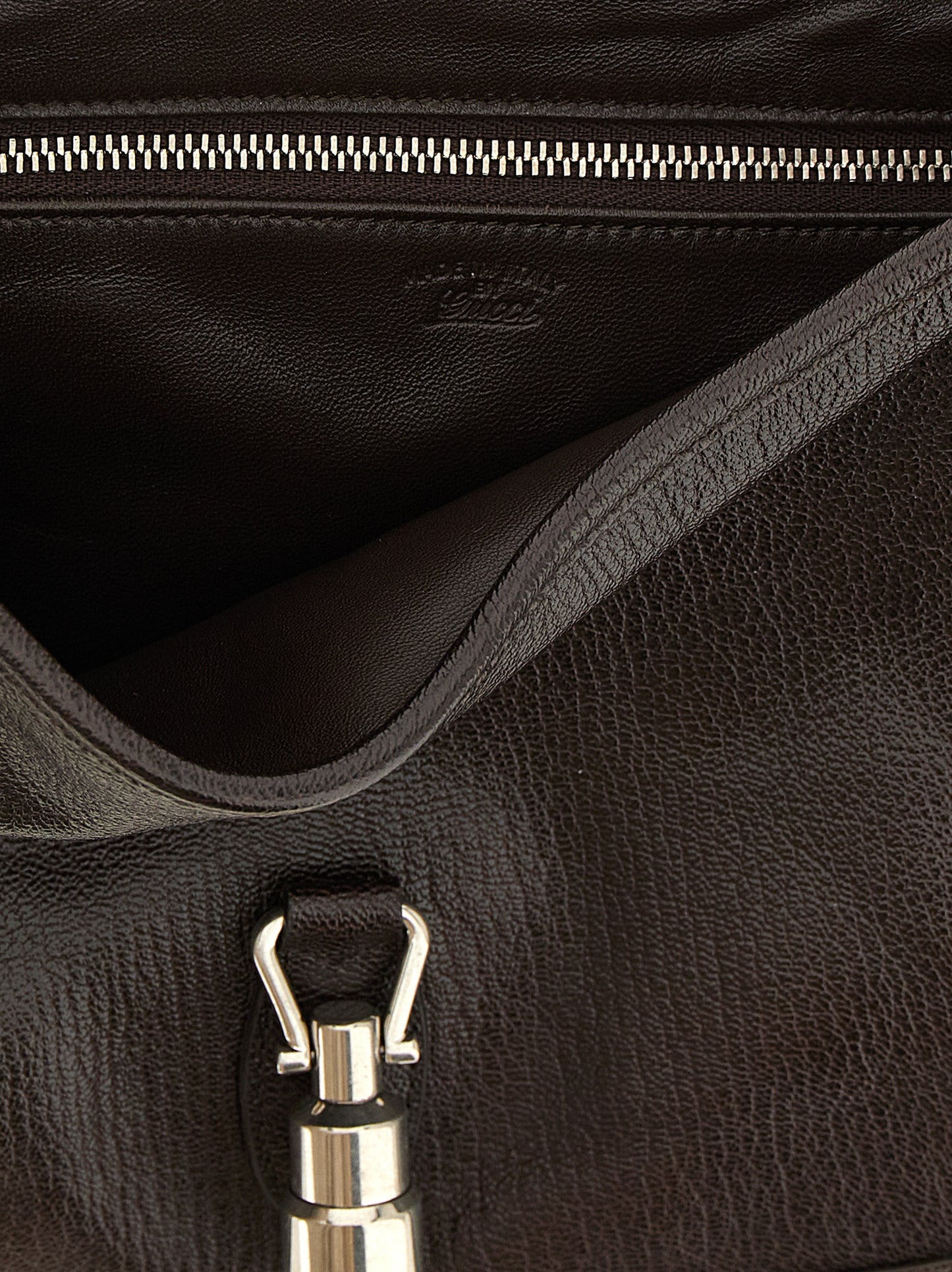 Gucci Braune Ziegenleder-Schultertasche