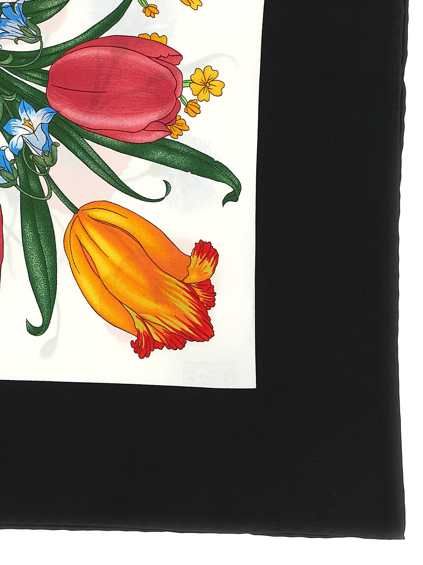 Gucci Schwarzer Seidenschal