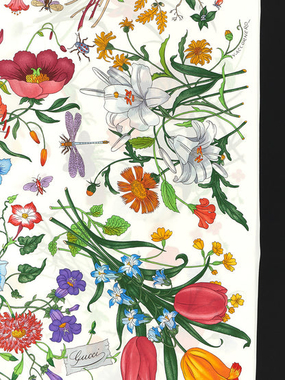 Gucci Schwarzer Seidenschal