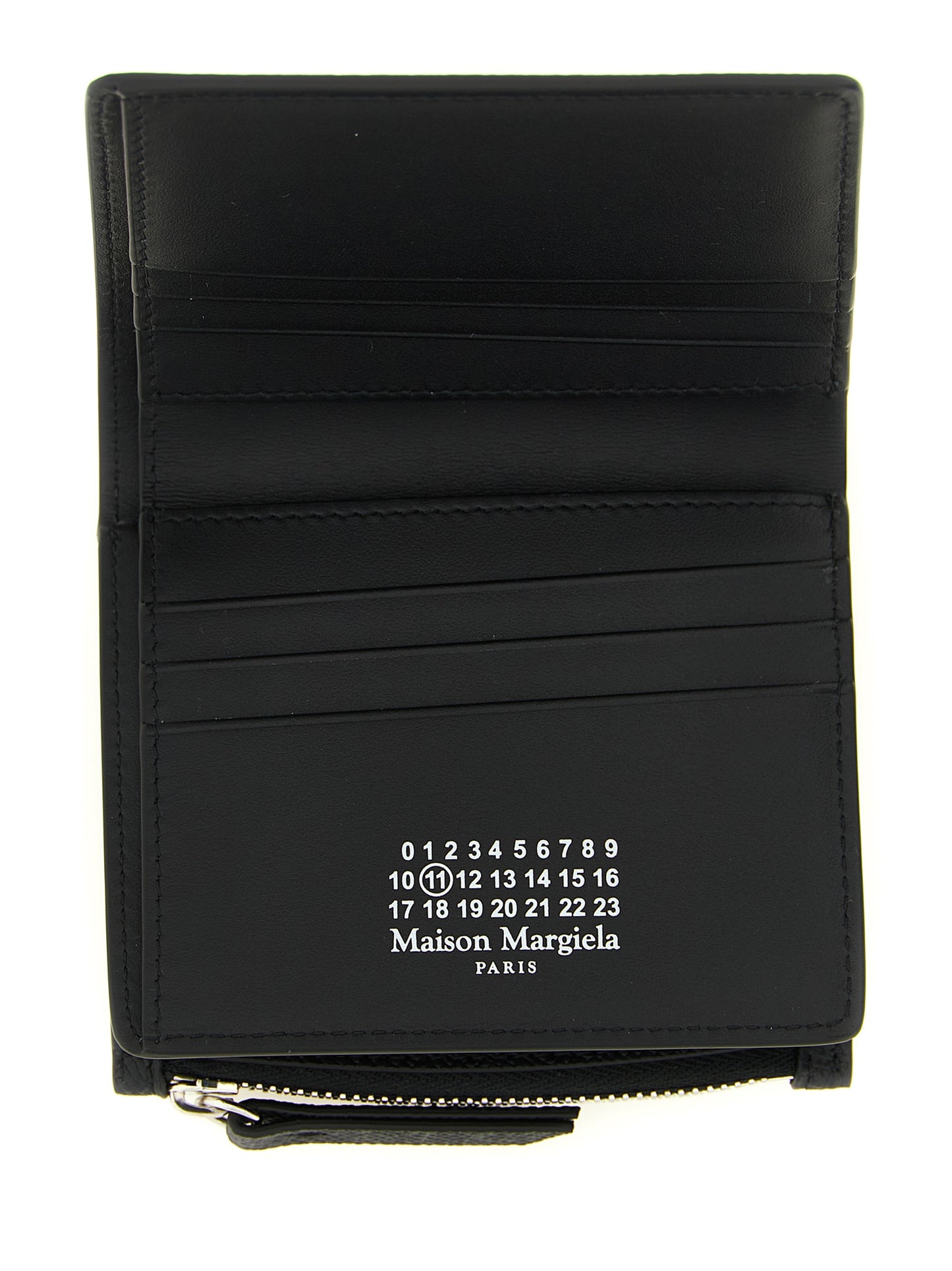 Maison Margiela Schwarzer Kalbsleder-Kartenetui