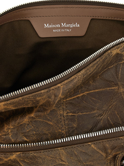 Maison Margiela Braune Ziegenleder-Schultertasche