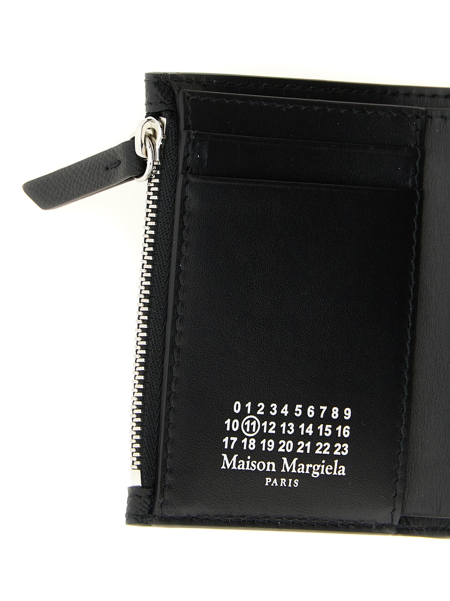 Maison Margiela Schwarzer Kalbsleder-Kartenetui