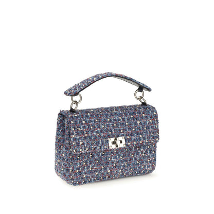 Valentino Garavani Blaue Stoff-Umhängetasche