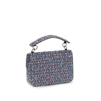 Valentino Garavani Blaue Stoff-Umhängetasche