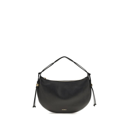 Coccinelle Schwarze Bos Taurus Kalbsleder Schultertasche