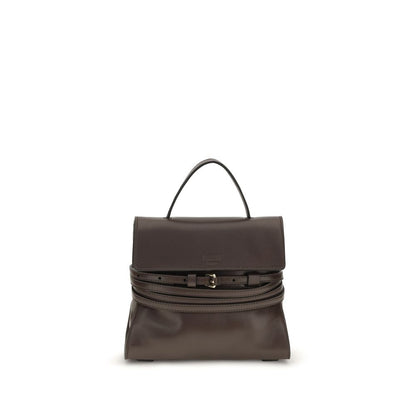 Moschino Braune Ziegenleder-Schultertasche