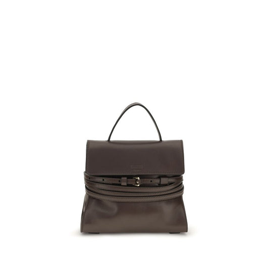 Moschino Braune Ziegenleder-Schultertasche