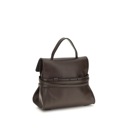 Moschino Braune Ziegenleder-Schultertasche