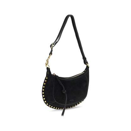 Isabel Marant Schwarze Bos Taurus Kalbsleder Schultertasche