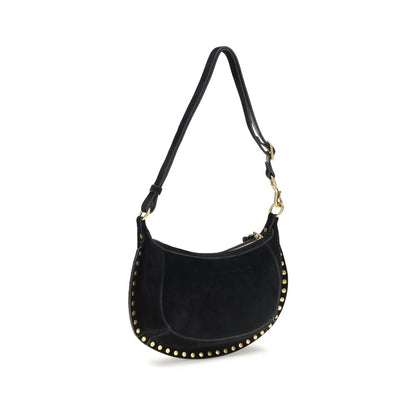 Isabel Marant Schwarze Bos Taurus Kalbsleder Schultertasche