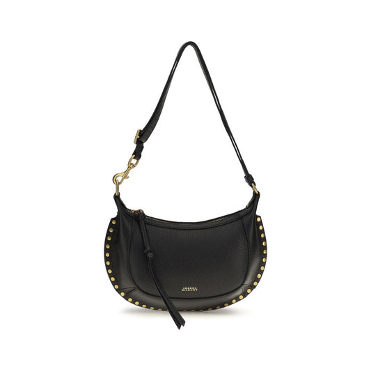 Isabel Marant Schwarze Bos Taurus Kalbsleder Schultertasche