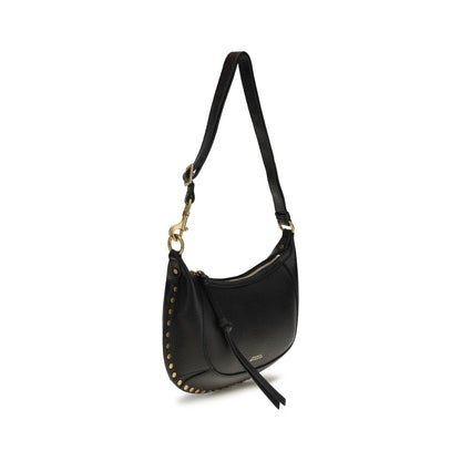 Isabel Marant Schwarze Bos Taurus Kalbsleder Schultertasche