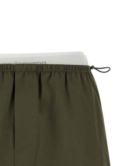 Alexander Wang Zweifarbiger langer Baumwollrock
