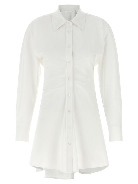 Alexander Wang Weißes Baumwoll-Kurzkleid