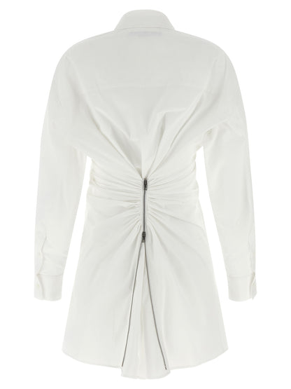 Alexander Wang Weißes Baumwoll-Kurzkleid