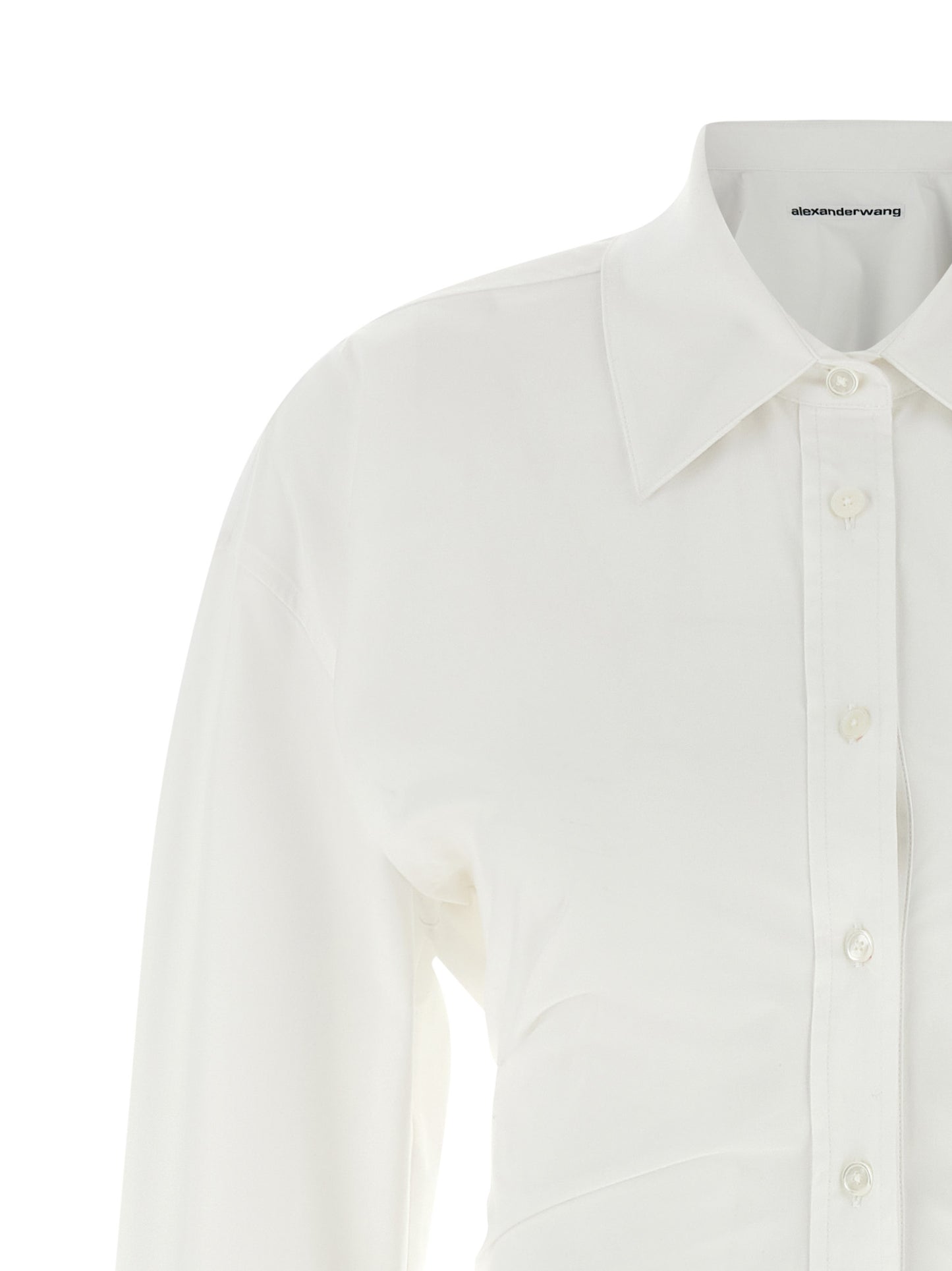Alexander Wang Weißes Baumwoll-Kurzkleid
