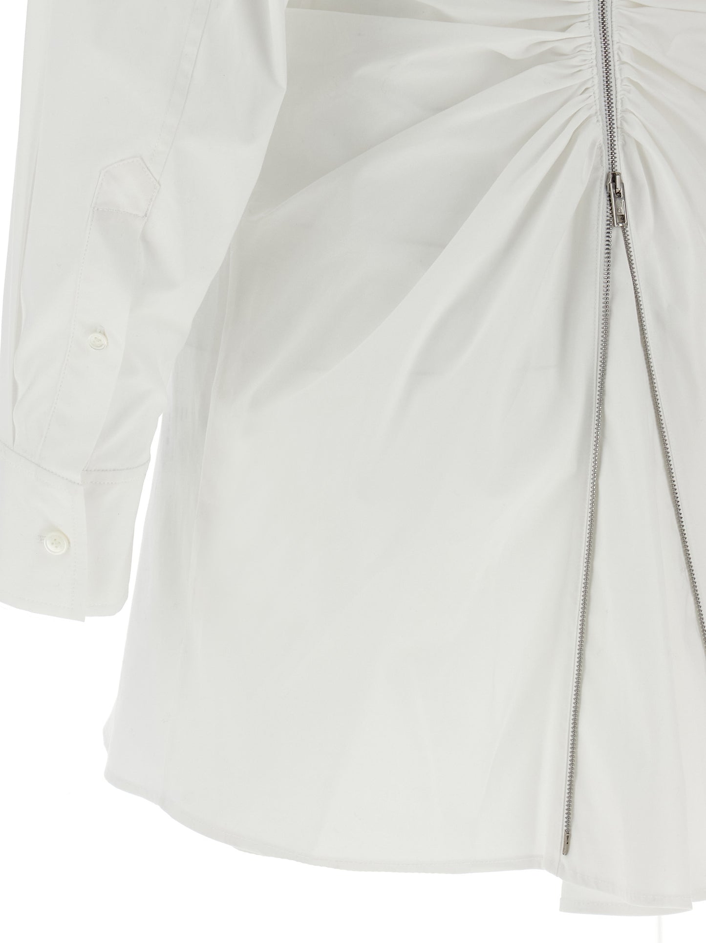 Alexander Wang Weißes Baumwoll-Kurzkleid