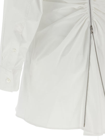 Alexander Wang Weißes Baumwoll-Kurzkleid