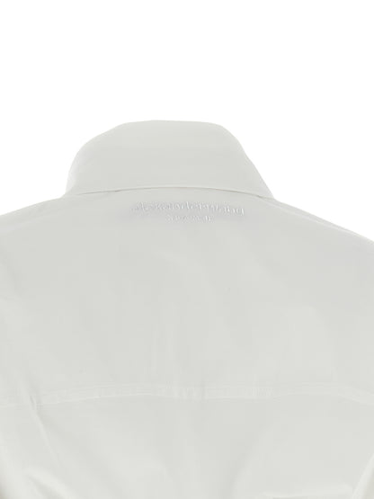 Alexander Wang Weißes Baumwoll-Kurzkleid