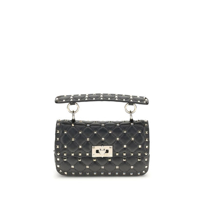 Valentino Garavani Schwarze Lammleder Schultertasche Ovis Aries Aries