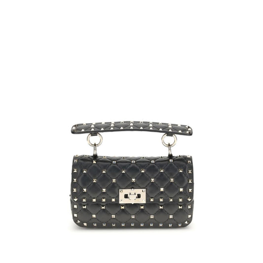 Valentino Garavani Schwarze Lammleder Schultertasche Ovis Aries Aries