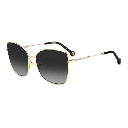 Carolina Herrera Sonnenbrille aus Goldmetall