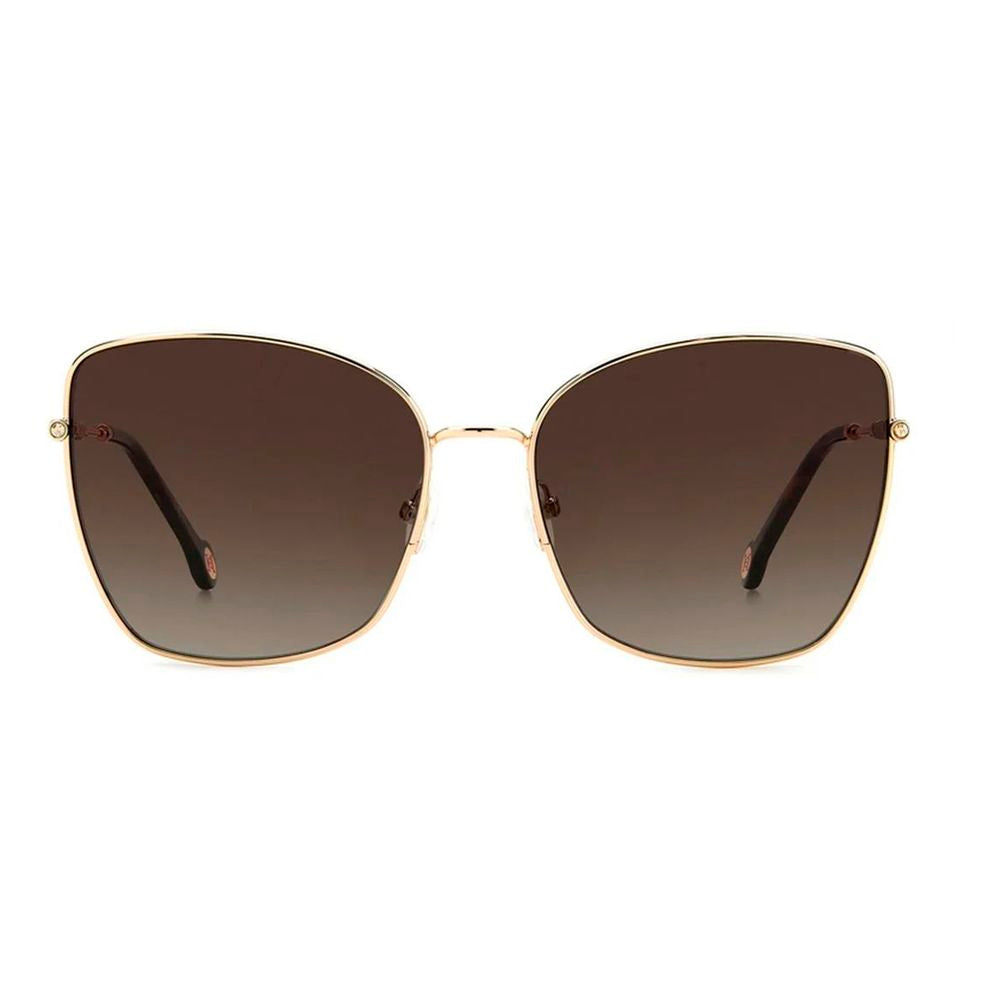 Carolina Herrera Sonnenbrille aus Goldmetall