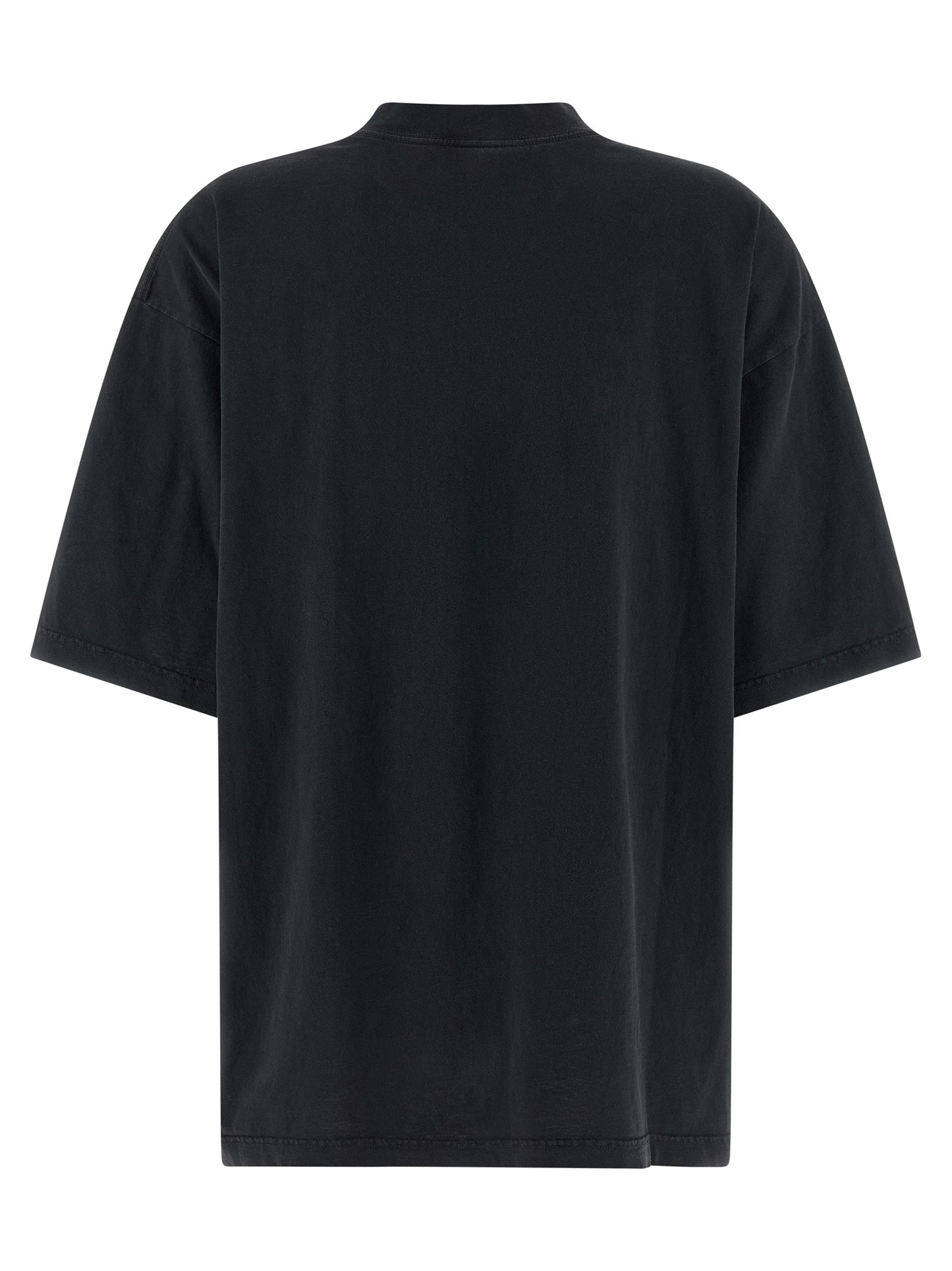 Balenciaga Schwarzes Baumwoll-T-Shirt