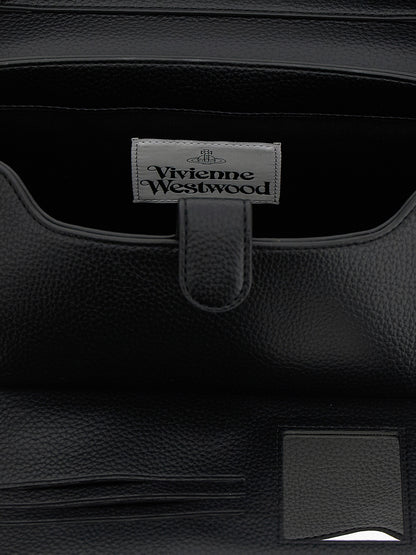 Vivienne Westwood Schwarze Schultertasche aus Polyethylen